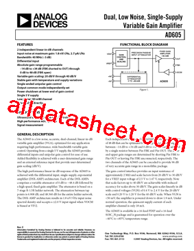 AD605ARZ-R7型号图片