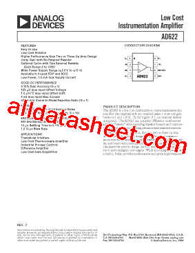 AD622AR-REEL7型号图片