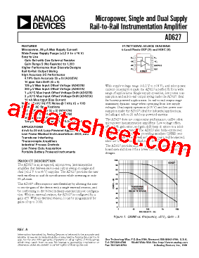 AD627AR-REEL型号图片