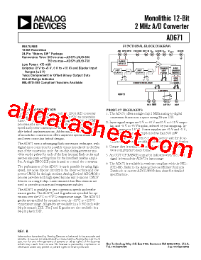 AD671SD-750型号图片