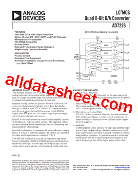 AD7226KP-REEL型号图片