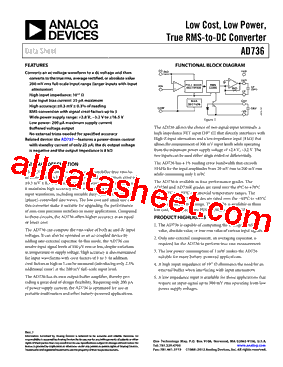 AD736KRZ-R7型号图片