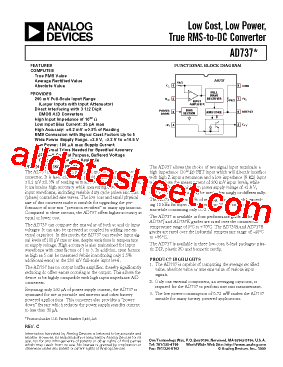 AD737JNZ型号图片