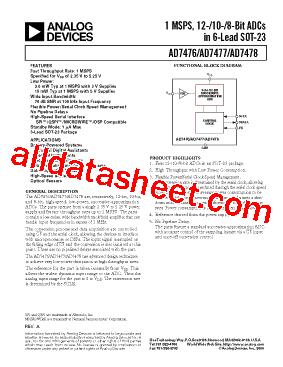 AD7476ART-REEL型号图片