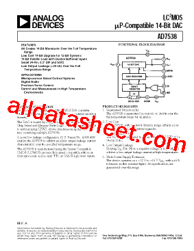 AD7538TQ型号图片