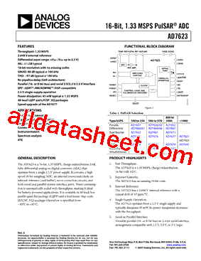 AD7623ACPZ型号图片