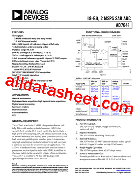 AD7641BCPZ型号图片