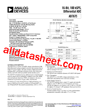 AD7675ACP型号图片