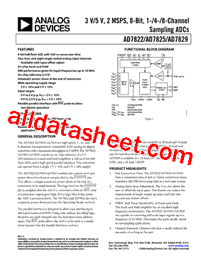 AD7822BNZ1型号图片