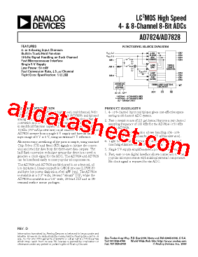 AD7828UQ/883B型号图片