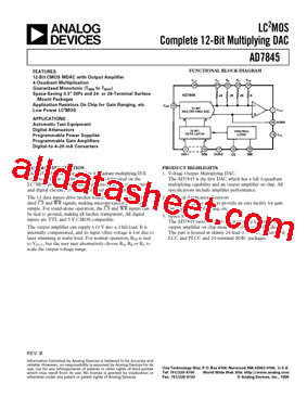 AD7845AQ型号图片