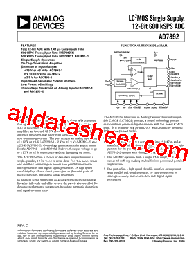 AD7892BNZ-1型号图片