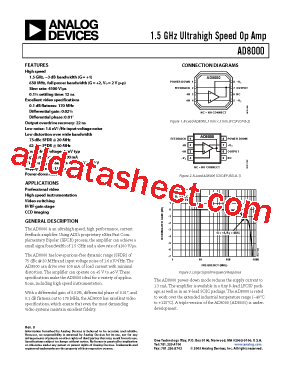 AD8000YCPZ-R2型号图片