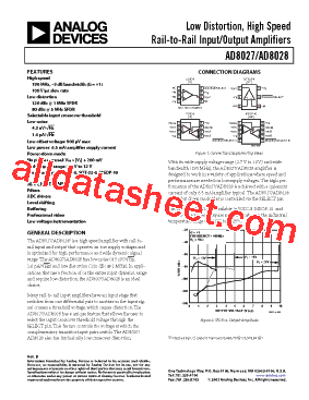 AD8027AR-REEL型号图片