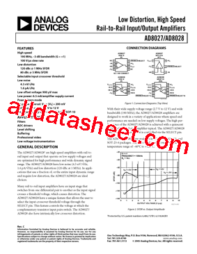 AD8027ARTZ-R2型号图片