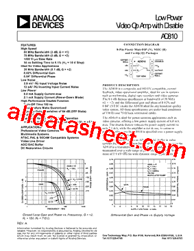 AD810AR型号图片