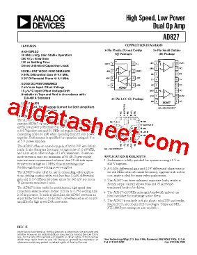 AD827AQ型号图片