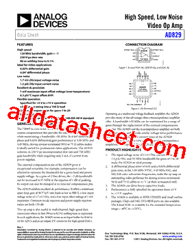 AD829JRZ-REEL7型号图片