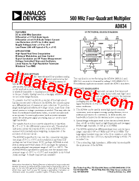 AD834S型号图片