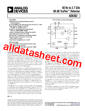 AD8362ARUZ1型号图片