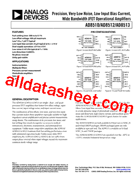 AD8512BRZ-REEL7型号图片