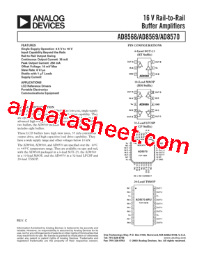 AD8570ACP-REEL7型号图片