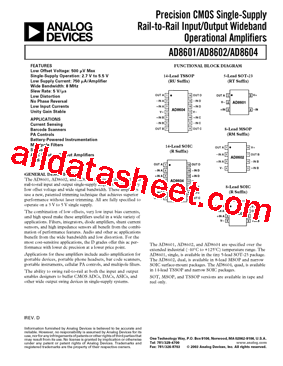 AD8601DRT-R2型号图片