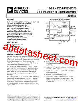 AD9218BSTZ-RL651型号图片