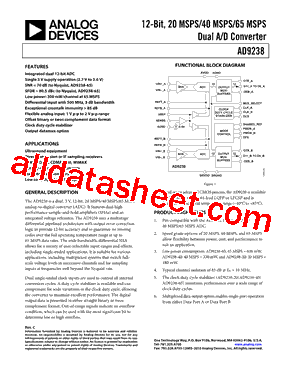 AD9238BSTZRL-20型号图片