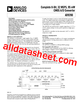 AD9280ARSZRL型号图片