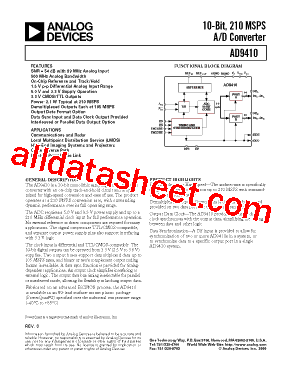 AD9410BSVZ型号图片