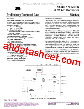 AD9430/PCB-CMOS型号图片