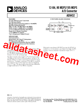 AD9432BSQ-80型号图片