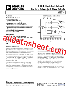 AD9514BCPZ-REEL7型号图片