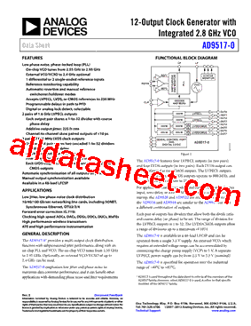 AD9517-0A/PCBZ型号图片