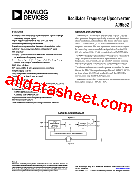 AD9552PCBZ型号图片