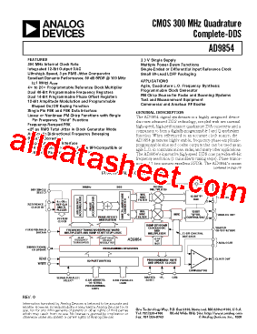 AD9854ASQ型号图片