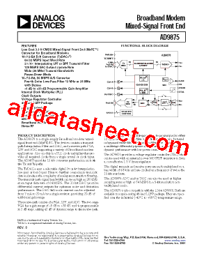 AD9875-EB型号图片