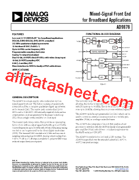 AD9878型号图片