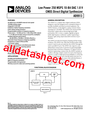 AD9913/PCBZ1型号图片