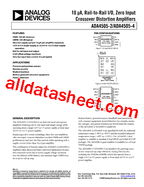 ADA4505-2ARMZ-R2型号图片