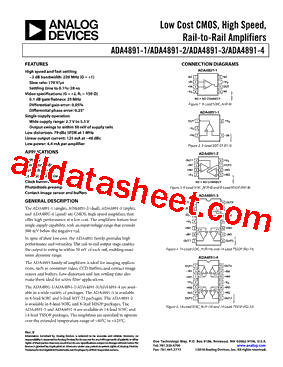 ADA4891-1ARJZ-R7型号图片