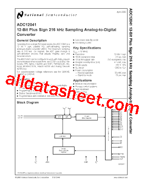 ADC12041CIMSAX型号图片