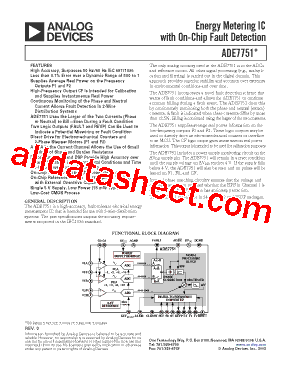 ADE7751AN型号图片