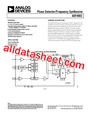 ADF4002BRUZ型号图片