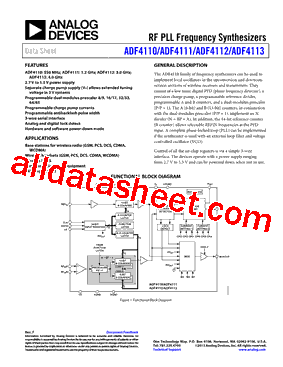 ADF4112BCPZ型号图片