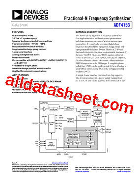 ADF4153YCPZ型号图片