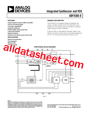 ADF4360-8BCPZRL1型号图片