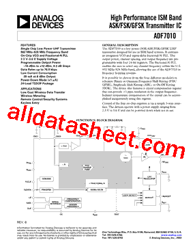 ADF7010_15型号图片