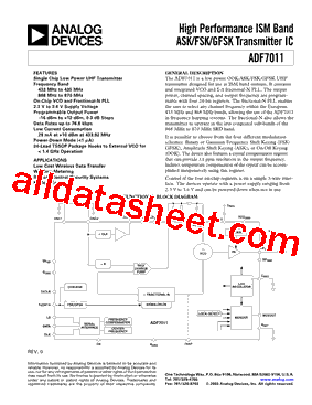 ADF7011_15型号图片